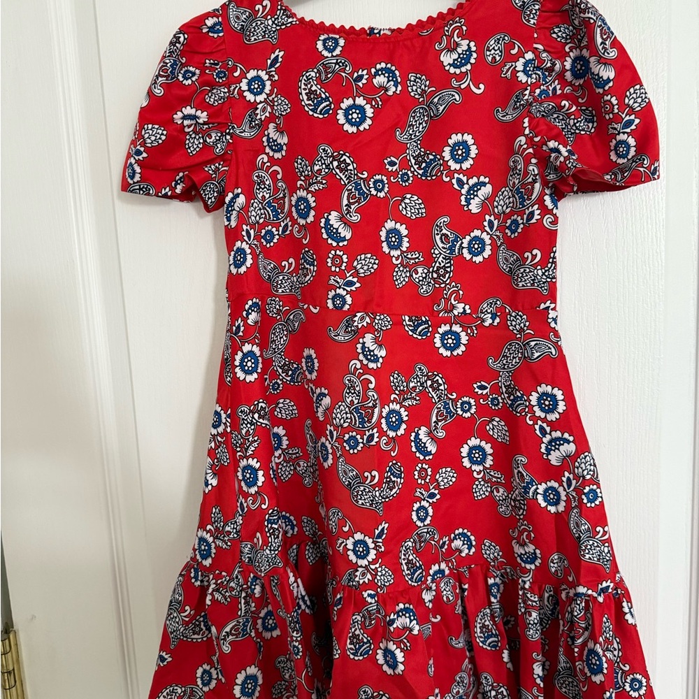 Janie and Jack Red Puff Sleeve Sundress